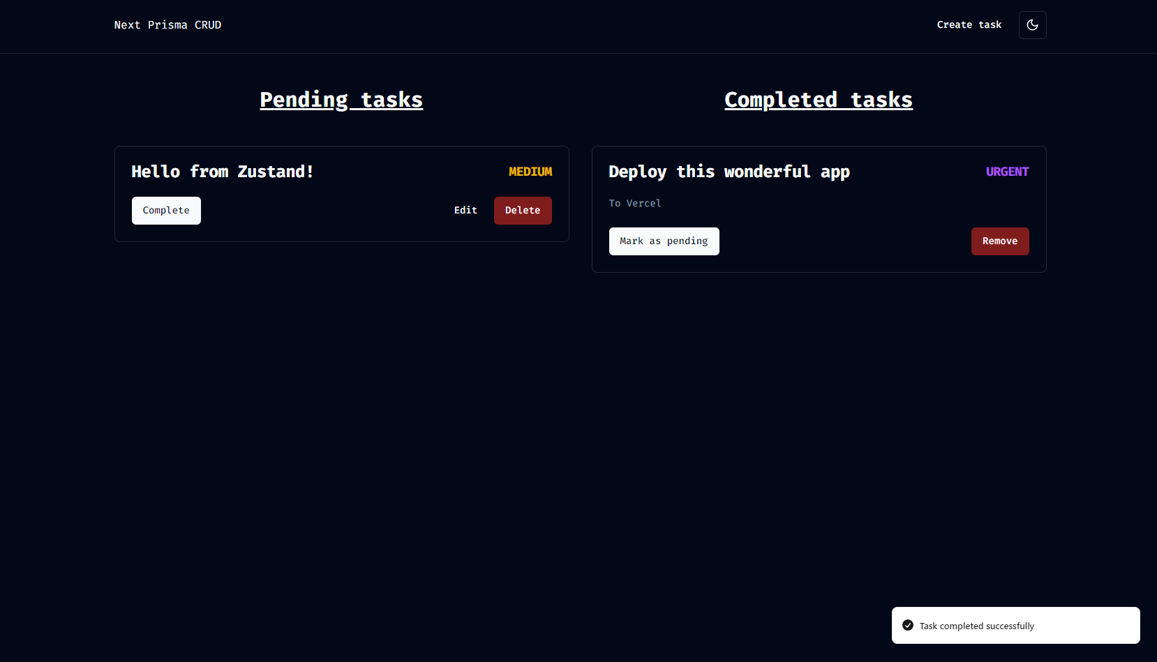 Next.js Prisma CRUD